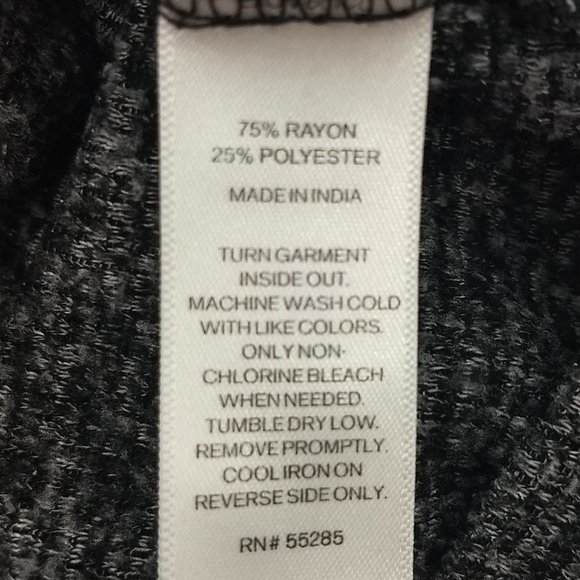 Express XS Long Sleeve Sweatshirt Grey & Black - Picture 7 of 7